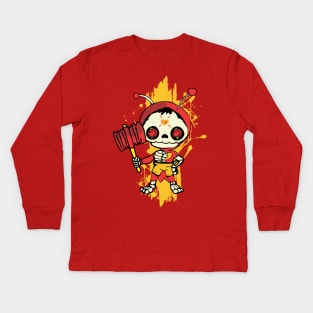 chapulin colorado dia de los muertos Kids Long Sleeve T-Shirt